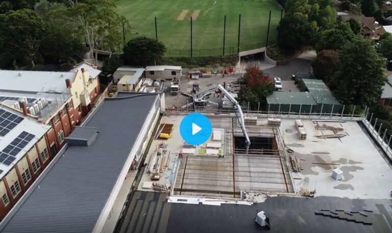 Ivanhoe Grammar School Sports and Aquatic Centre – progress video