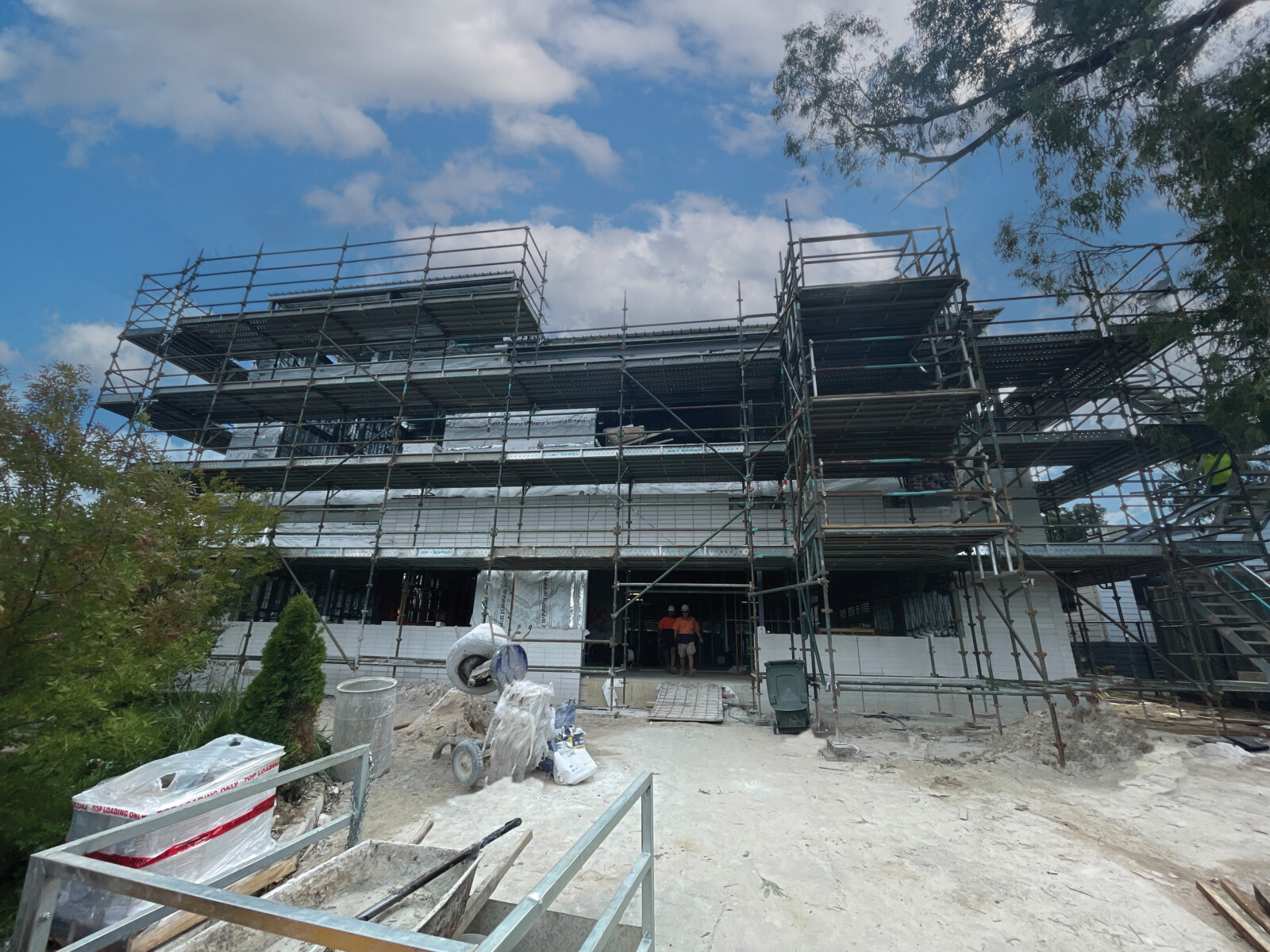 Construction works progressing at Norwood Secondary College Bldg Eng