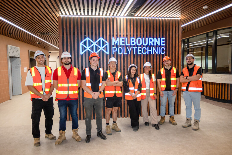 Exploring excellence: cadets and graduates visit the Melbourne Polytechnic project