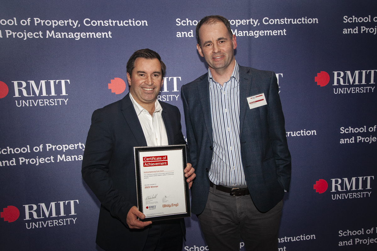 Building Engineering celebrates student achievement at the 2025 RMIT University Awards Night