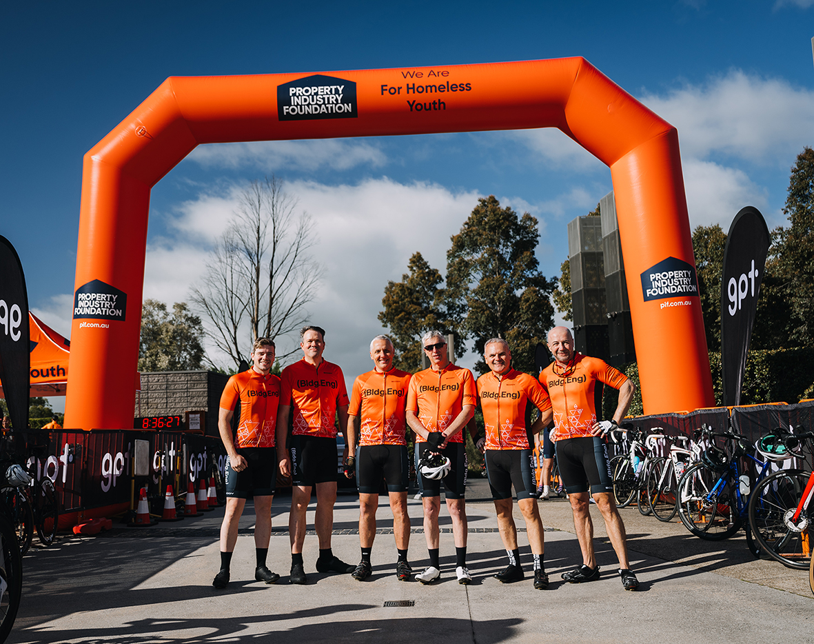 Building Engineering raises over $10K at Tour de PIF to support homeless youth