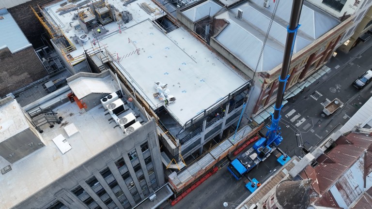 Structural milestone achieved at 318 Little Collins Street