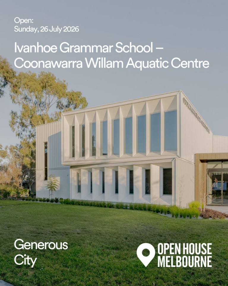 Award-winning Coonawarra Willam Aquatic Centre to open its doors for Open House Melbourne