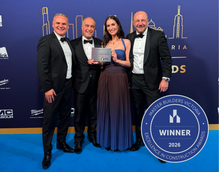 Celebrating our win at the 2026 Master Builders Excellence in Construction Awards